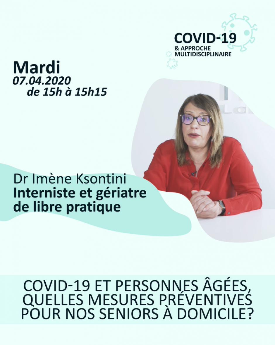 Dr Imène Ksontini : COVID- et personnes agées